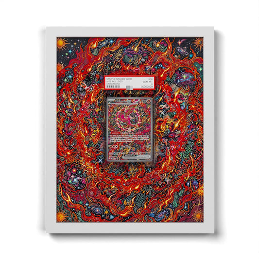 024 Flamigo EX - Extended Artwork Framed Pokemon Card Display