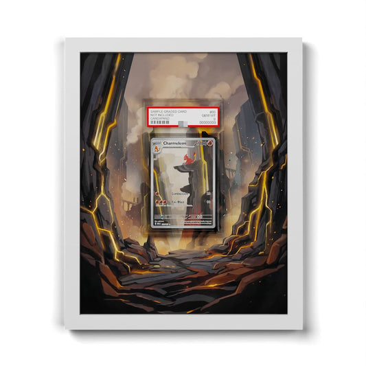 169 Reptincel - Extended Artwork Framed Pokemon Card Display