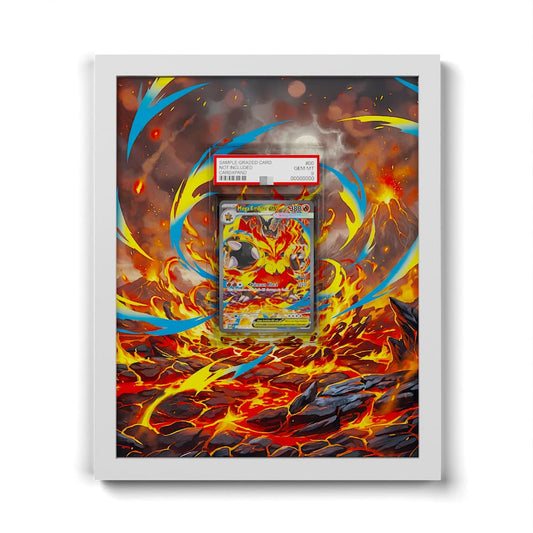273 Méga-Roitiflam EX - Extended Artwork Framed Pokemon Card Display