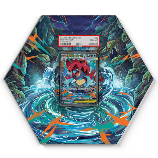 274/217 Méga-Aligatueur EX - Extended Artwork Pokemon Card Display