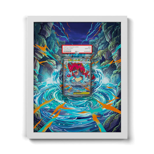 274 Méga-Aligatueur EX - Extended Artwork Framed Pokemon Card Display