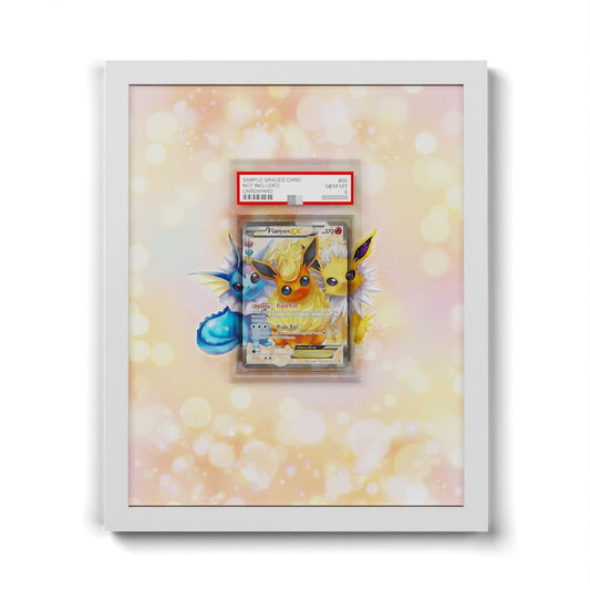 RC28 Pyroli EX - Extended Artwork Framed Pokemon Card Display