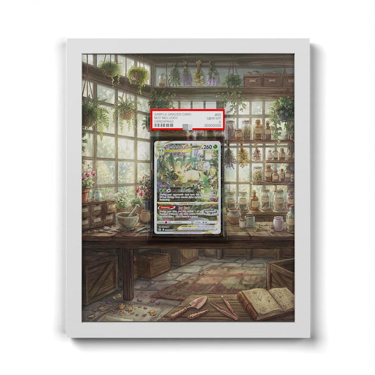 GG35 Phyllali VSTAR - Extended Artwork Framed Pokemon Card Display