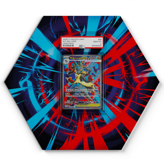 160/132 Méga-Lucario EX - Extended Artwork Pokemon Card Display