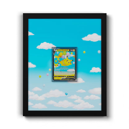 006 Pikachu Volant - Extended Artwork Framed Pokemon Card Display