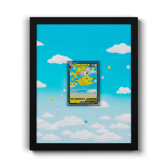 006 Pikachu Volant - Extended Artwork Framed Pokemon Card Display