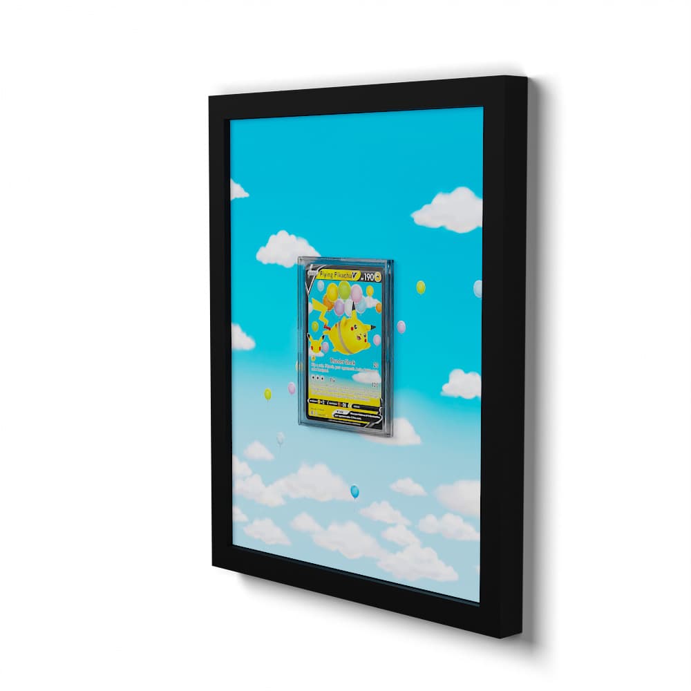 006 Pikachu Volant - Extended Artwork Framed Pokemon Card Display