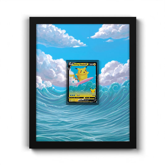 008/025 Surfing Pikachu V - Extended Artwork Pokemon Card Frame