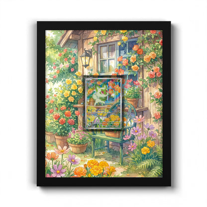 018/017 Sprigatito - Extended Artwork Pokemon Card Frame