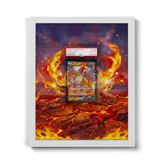 022/172 Entei V - Extended Artwork Framed Pokemon Card Display