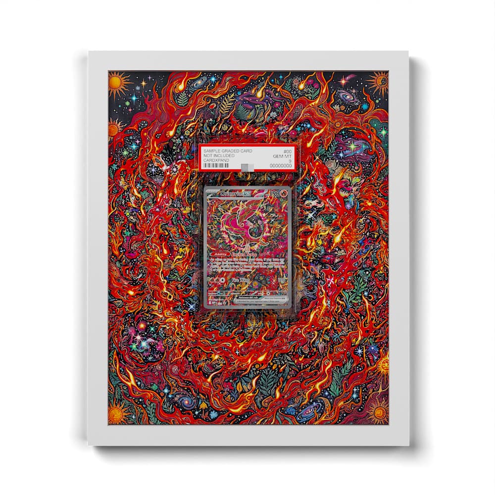 024 Flamigo EX - Extended Artwork Framed Pokemon Card Display