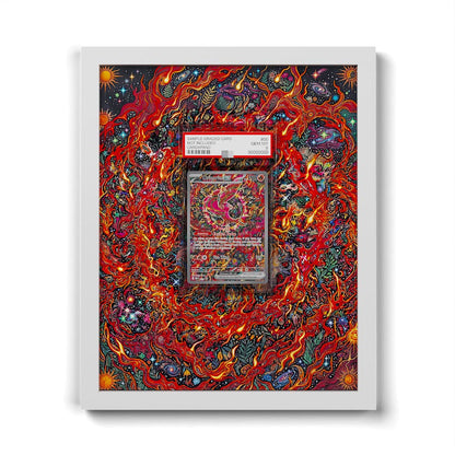024 Flamigo EX - Extended Artwork Framed Pokemon Card Display