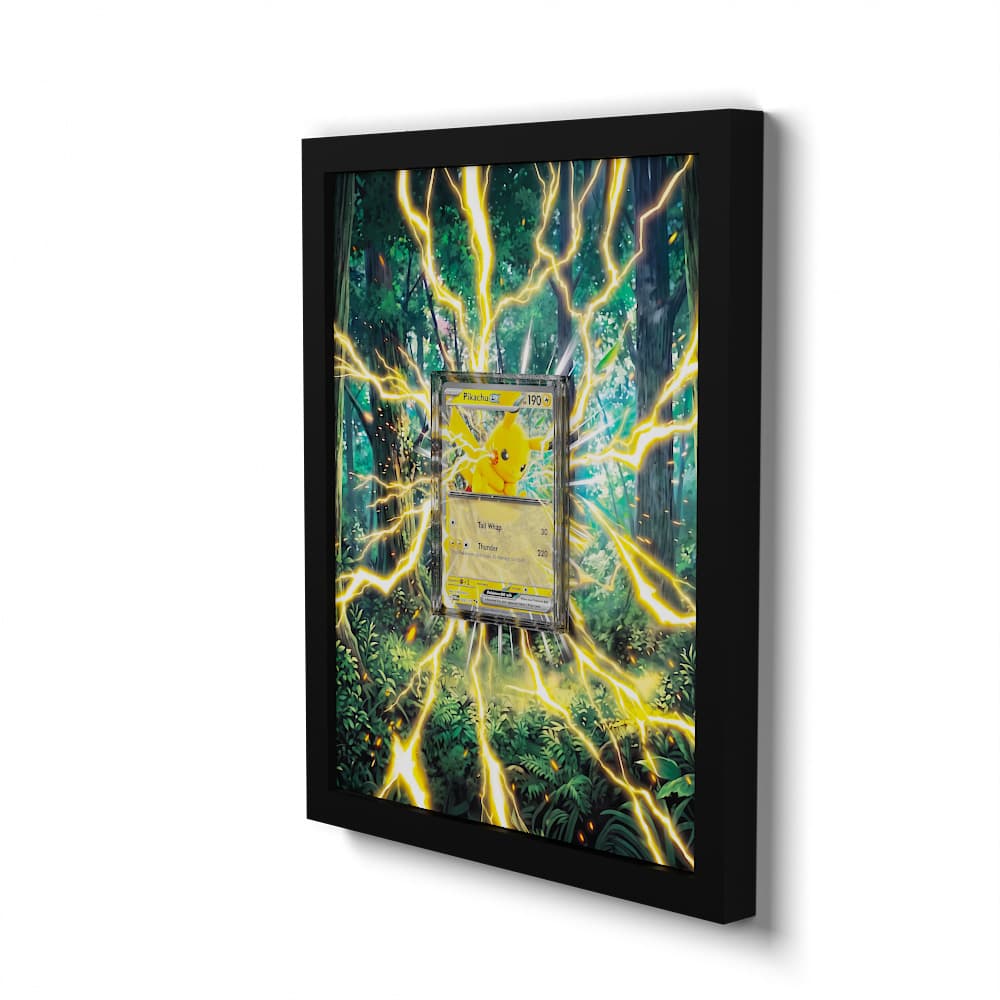 028 Pikachu EX - Extended Artwork Framed Pokemon Card Display