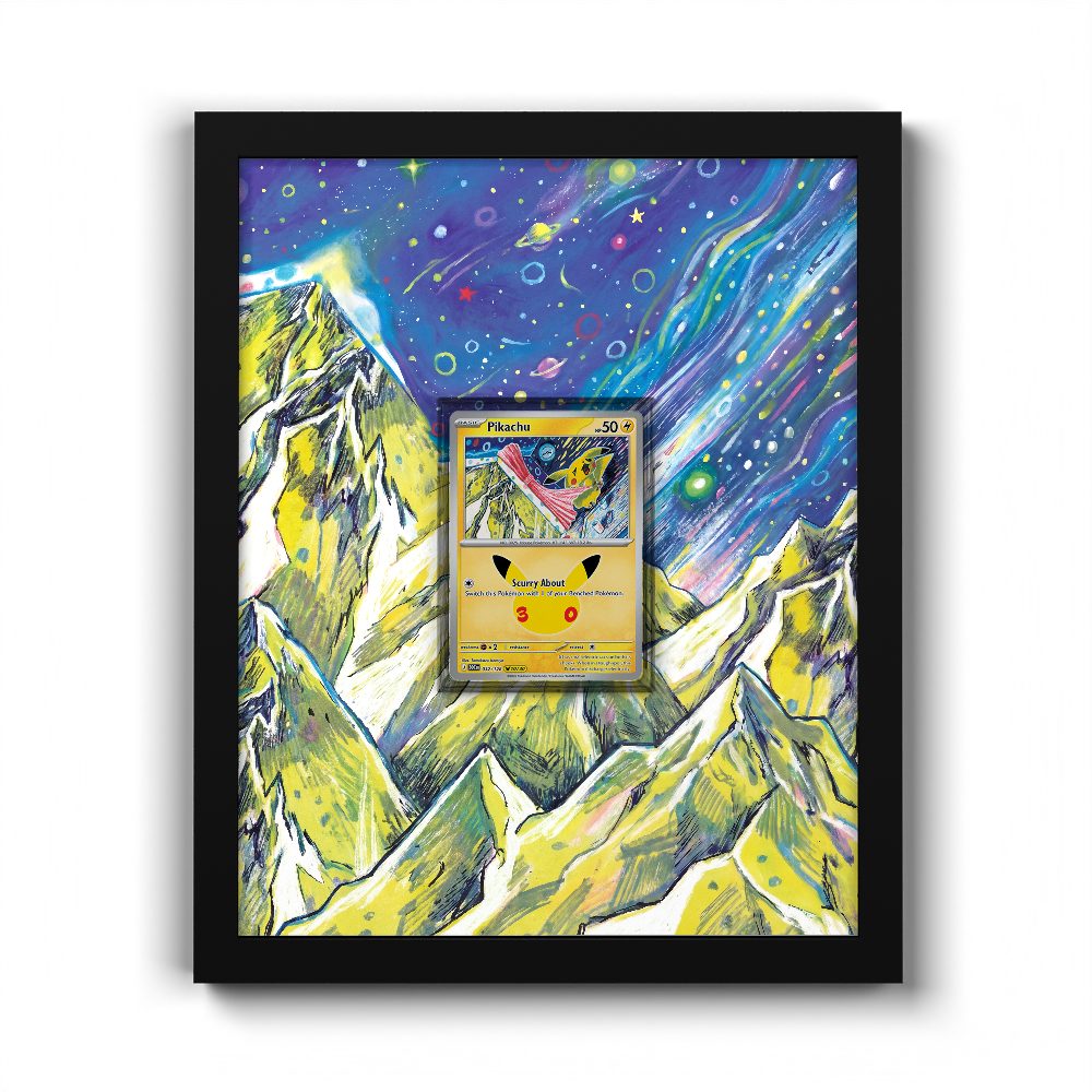 032/128 Pikachu - Extended Artwork Pokemon Card Frame