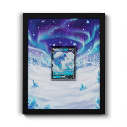 033/195 Goupix d'Alola V - Extended Artwork Framed Pokemon Card Display