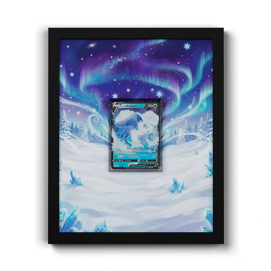 033/195 Goupix d'Alola V - Extended Artwork Framed Pokemon Card Display
