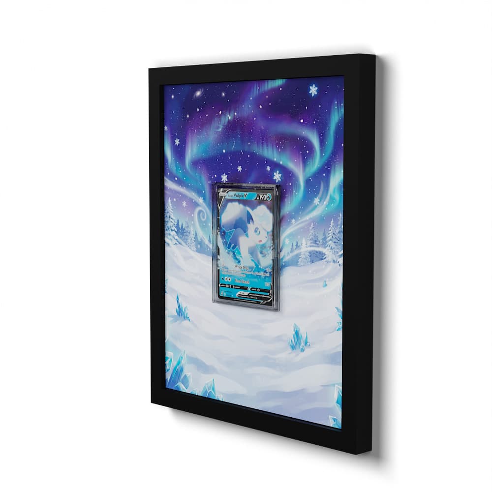 033/195 Goupix d'Alola V - Extended Artwork Framed Pokemon Card Display