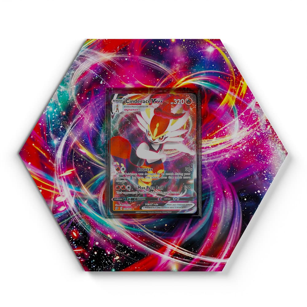 036/192 Cinderace VMAX - Extended Artwork Pokemon Card Display