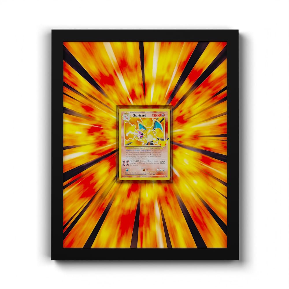 04/102 Dracaufeu - Extended Artwork Framed Pokemon Card Display