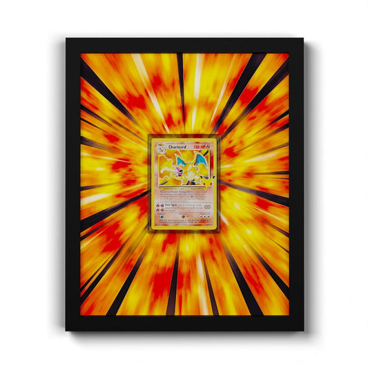 04/102 Dracaufeu - Extended Artwork Framed Pokemon Card Display