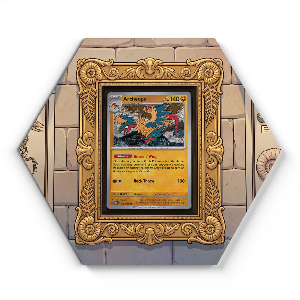 051/086 Archeops (Museum Version) - Extended Artwork Pokemon Card Display