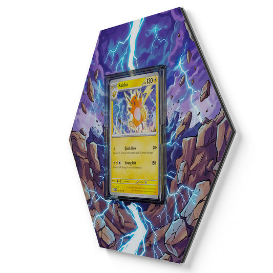 056/217 Raichu - Extended Artwork Pokemon Card Display