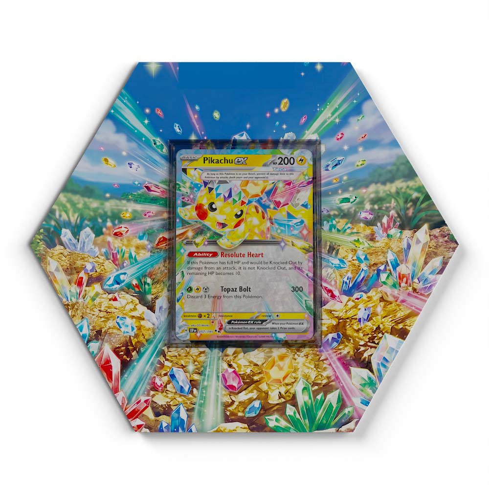 057 Pikachu EX - Extended Artwork Pokemon Card Display