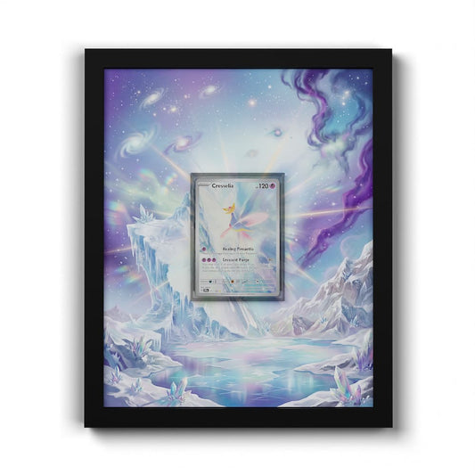 071 Cresselia - Extended Artwork Framed Pokemon Card Display