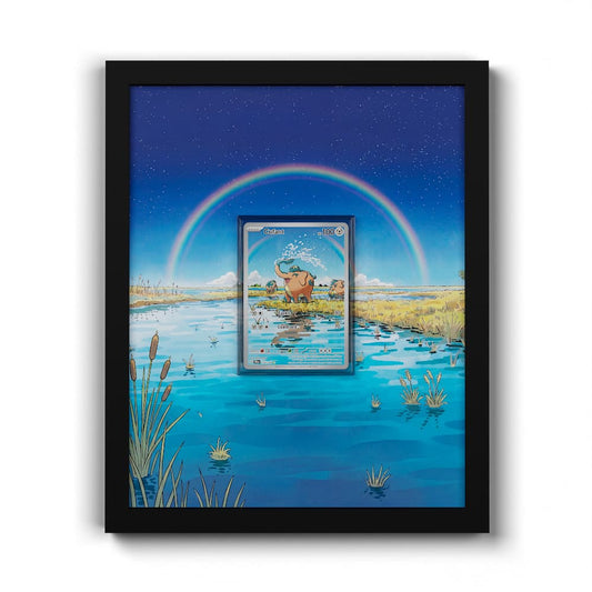 076 Charbambin - Extended Artwork Framed Pokemon Card Display