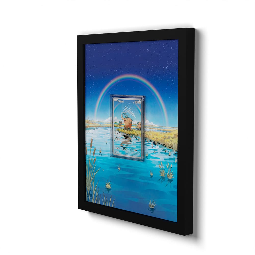 076 Charbambin - Extended Artwork Framed Pokemon Card Display