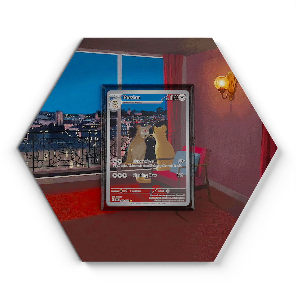 078/164 Persian - Extended Artwork Pokemon Card Display