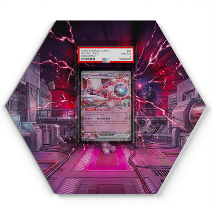 081/182 Mewtwo de la Team Rocket EX - Extended Artwork Pokemon Card Display