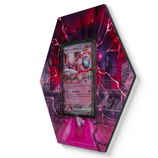 081/182 Mewtwo de la Team Rocket EX - Extended Artwork Pokemon Card Display
