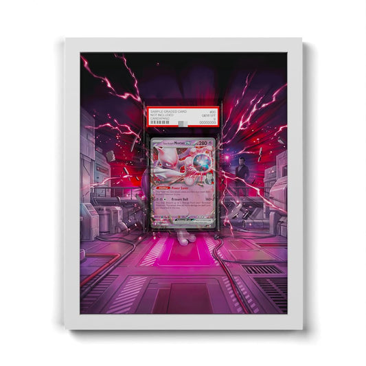 081/182 Mewtwo de la Team Rocket EX - Extended Artwork Framed Pokemon Card Display