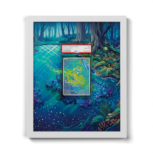 086/083 Grenousse - Extended Artwork Framed Pokemon Card Display