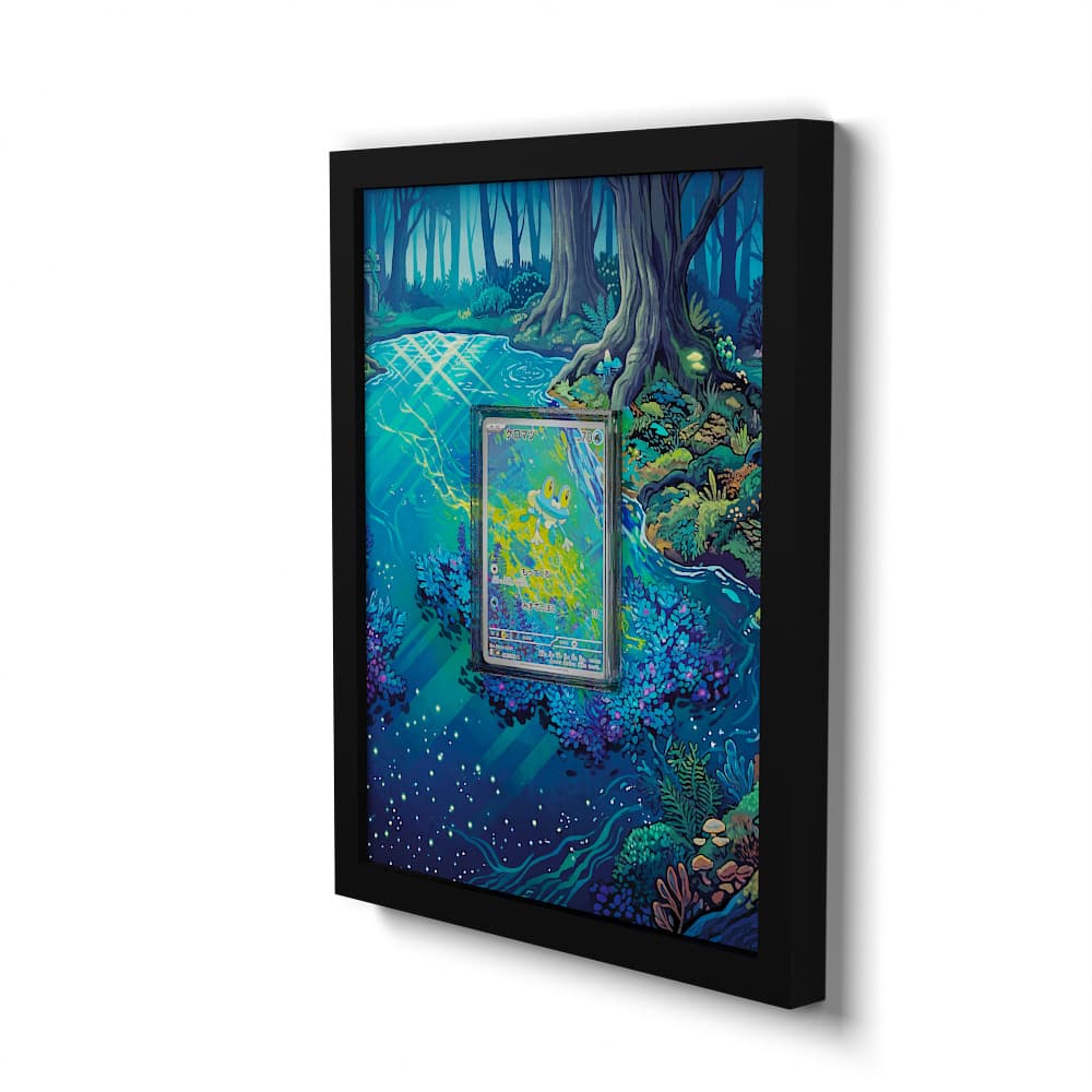 086/083 Grenousse - Extended Artwork Framed Pokemon Card Display