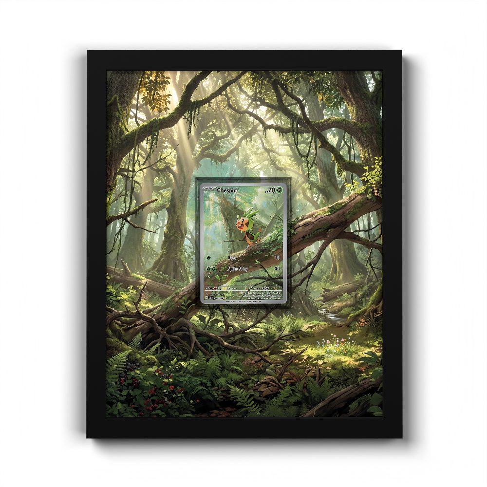 087/086 Chespin - Extended Artwork Pokemon Card Frame