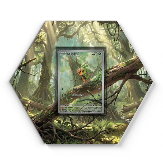 087/086 Chespin - Extended Artwork Pokemon Card Display