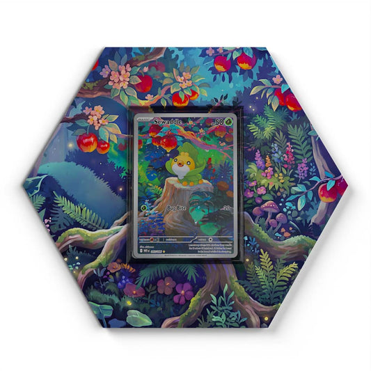 087/086 Sewaddle - Extended Artwork Pokemon Card Display