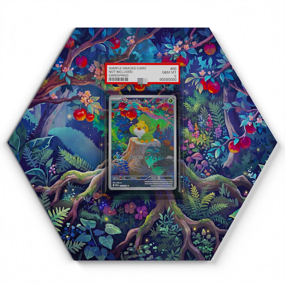 087/086 Sewaddle - Extended Artwork Pokemon Card Display