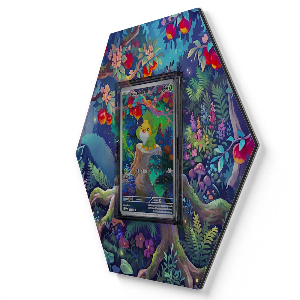 087/086 Sewaddle - Extended Artwork Pokemon Card Display