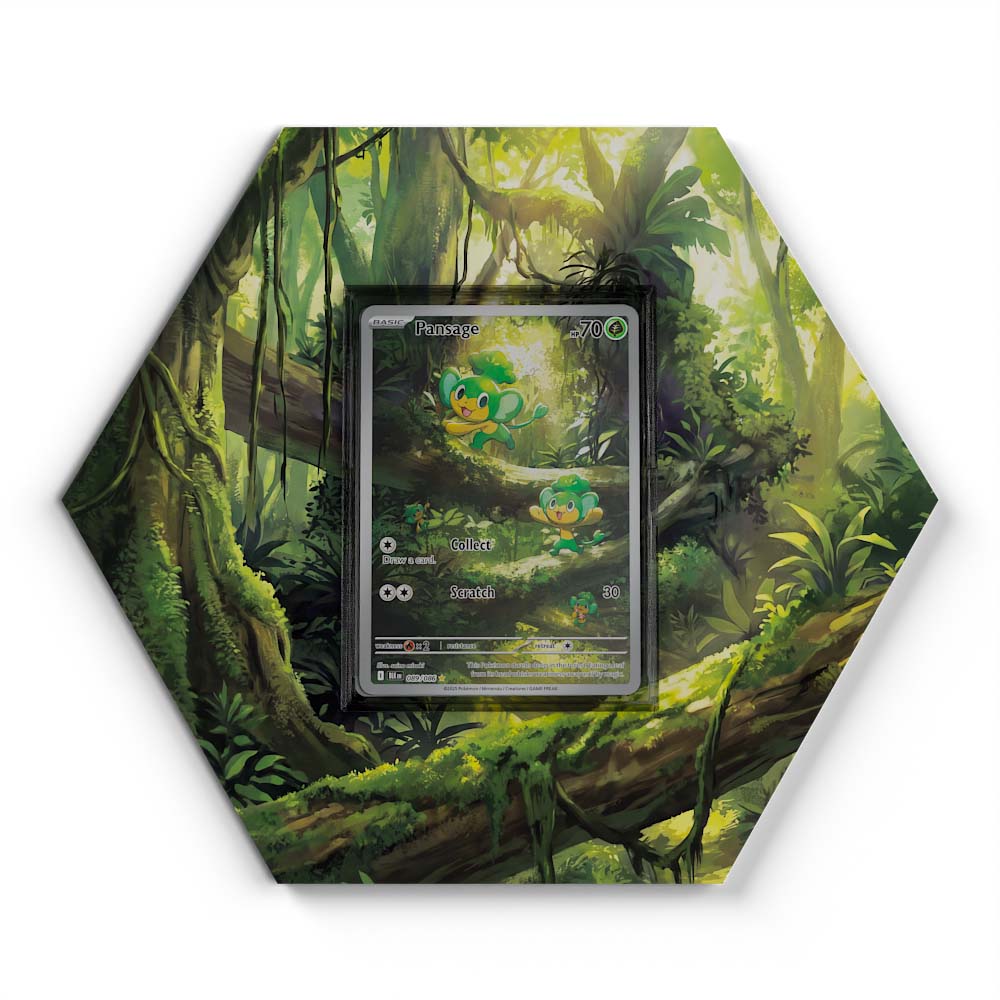 089/086 Pansage - Extended Artwork Pokemon Card Display