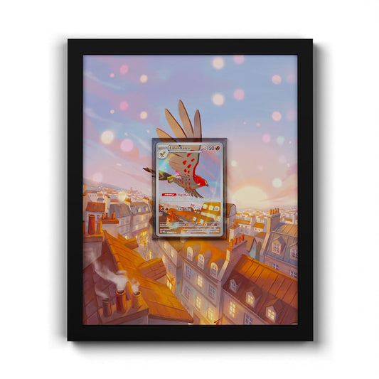 091 Flambusard - Extended Artwork Framed Pokemon Card Display