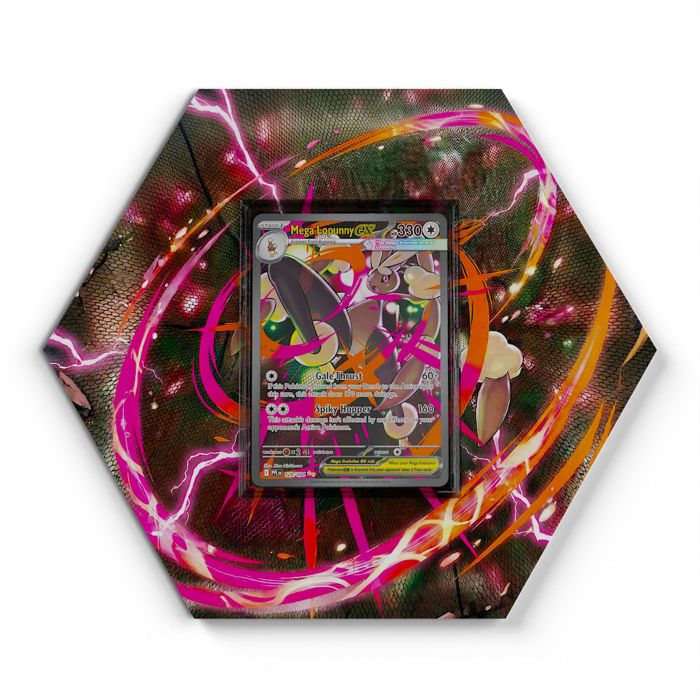 128/094 Méga-Lockpin EX - Extended Artwork Pokemon Card Display