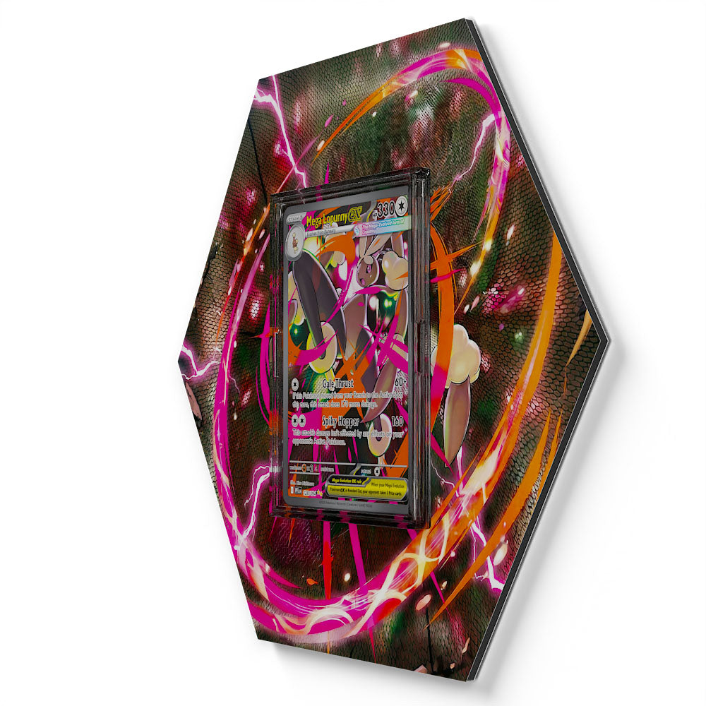 128/094 Méga-Lockpin EX - Extended Artwork Pokemon Card Display
