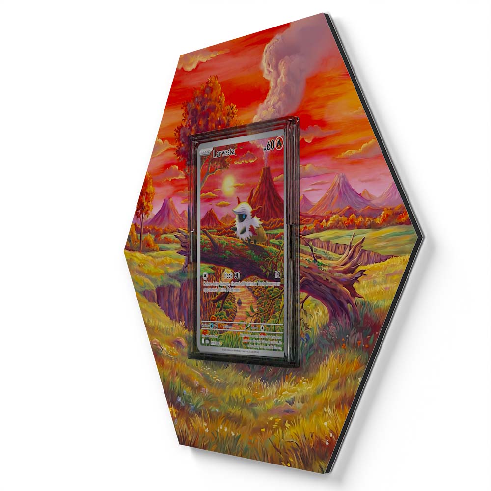 099/086 Larvesta - Extended Artwork Pokemon Card Display