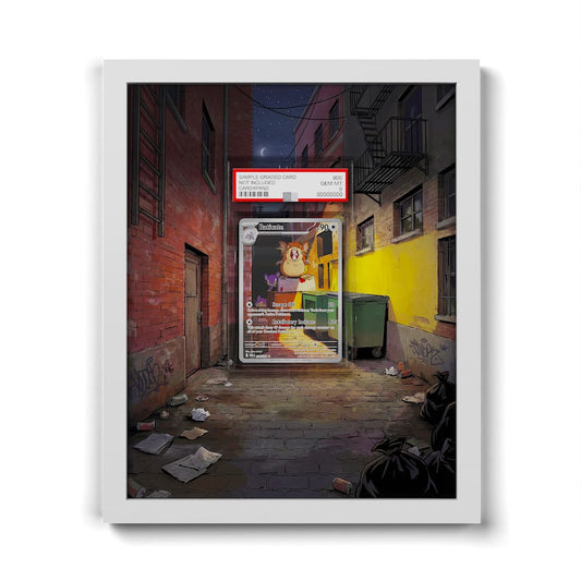 099 Rattatac - Extended Artwork Framed Pokemon Card Display