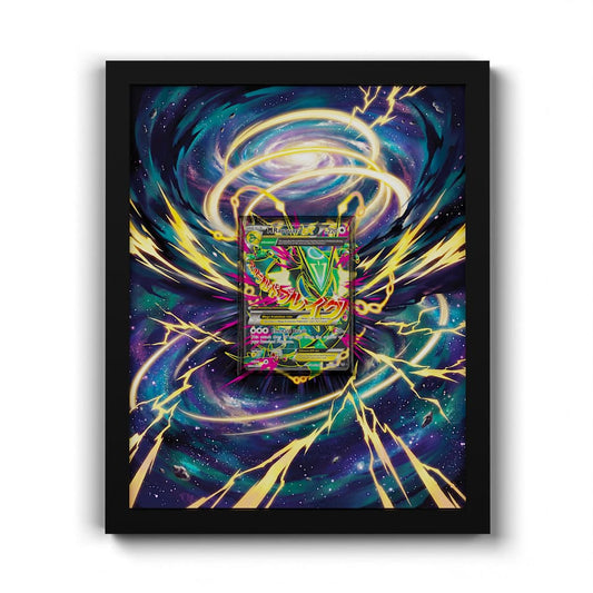 105/108 Méga-Rayquaza EX - Extended Artwork Framed Pokemon Card Display