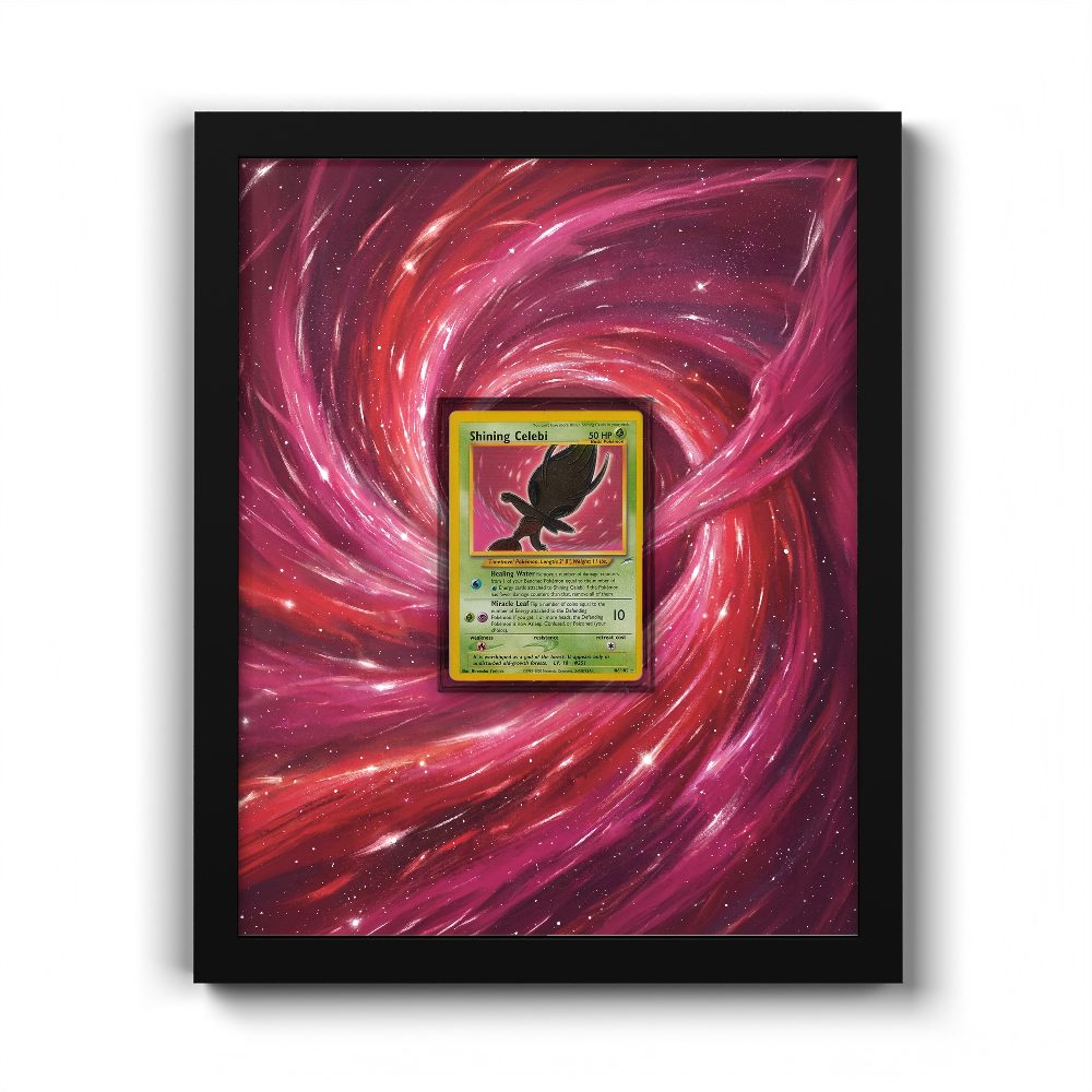 106/105 Shining Celebi - Extended Artwork Pokemon Card Frame