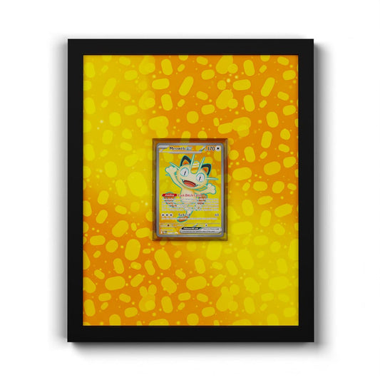107 Miaouss EX - Extended Artwork Framed Pokemon Card Display